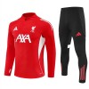 Liverpool Felpe da Allenamento Quarto-Zip 2025-26 Rossa per Uomo